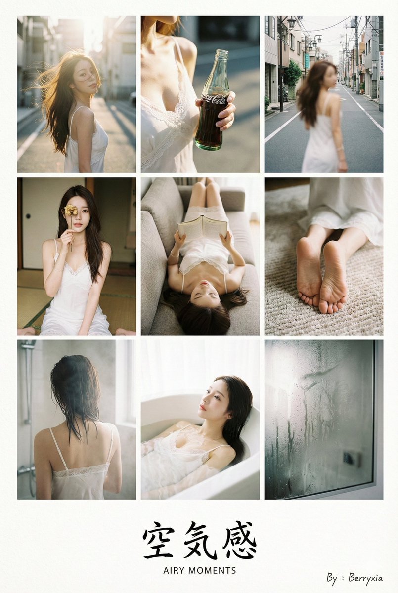 AI Prompt for Stylish 9-Photo Japanese Photobook with Day-to-Night Narrative