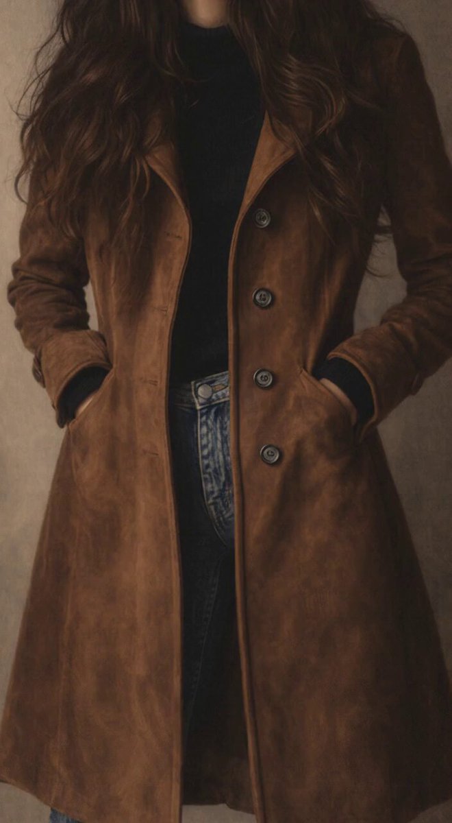 AI Prompt for Suede Trench Coat Fashion Photography