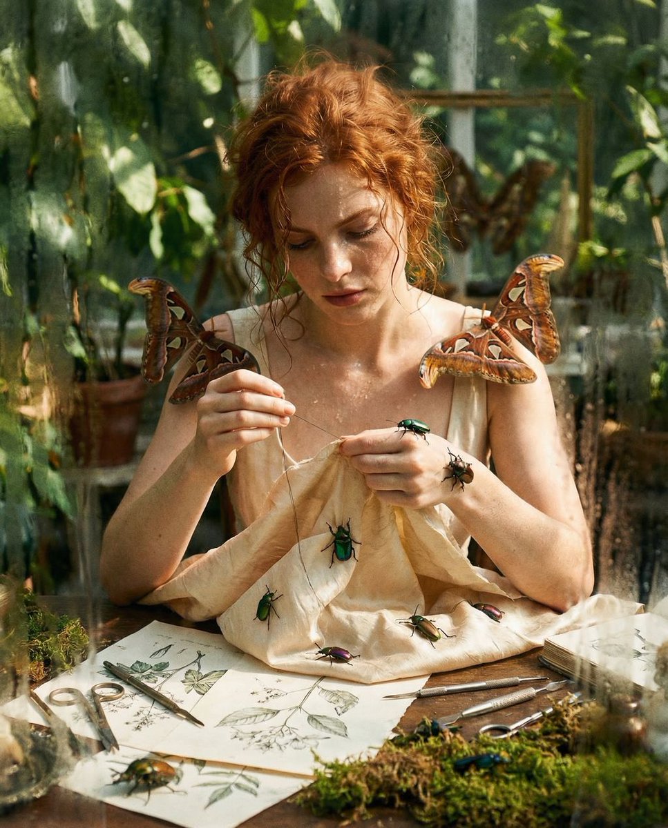 AI Prompt for Surreal High Fashion Editorial Photography with insects