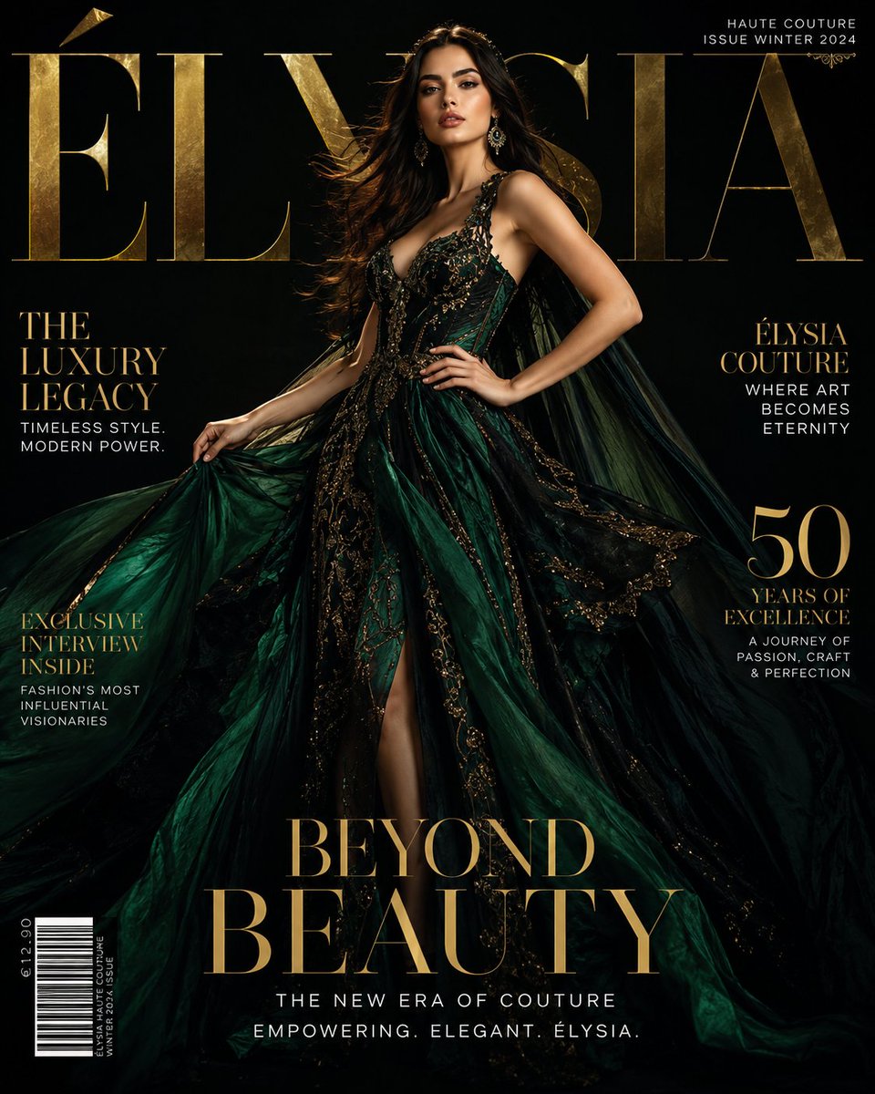 AI Prompt for Ultra-Luxury Magazine Cover Fashion Photography