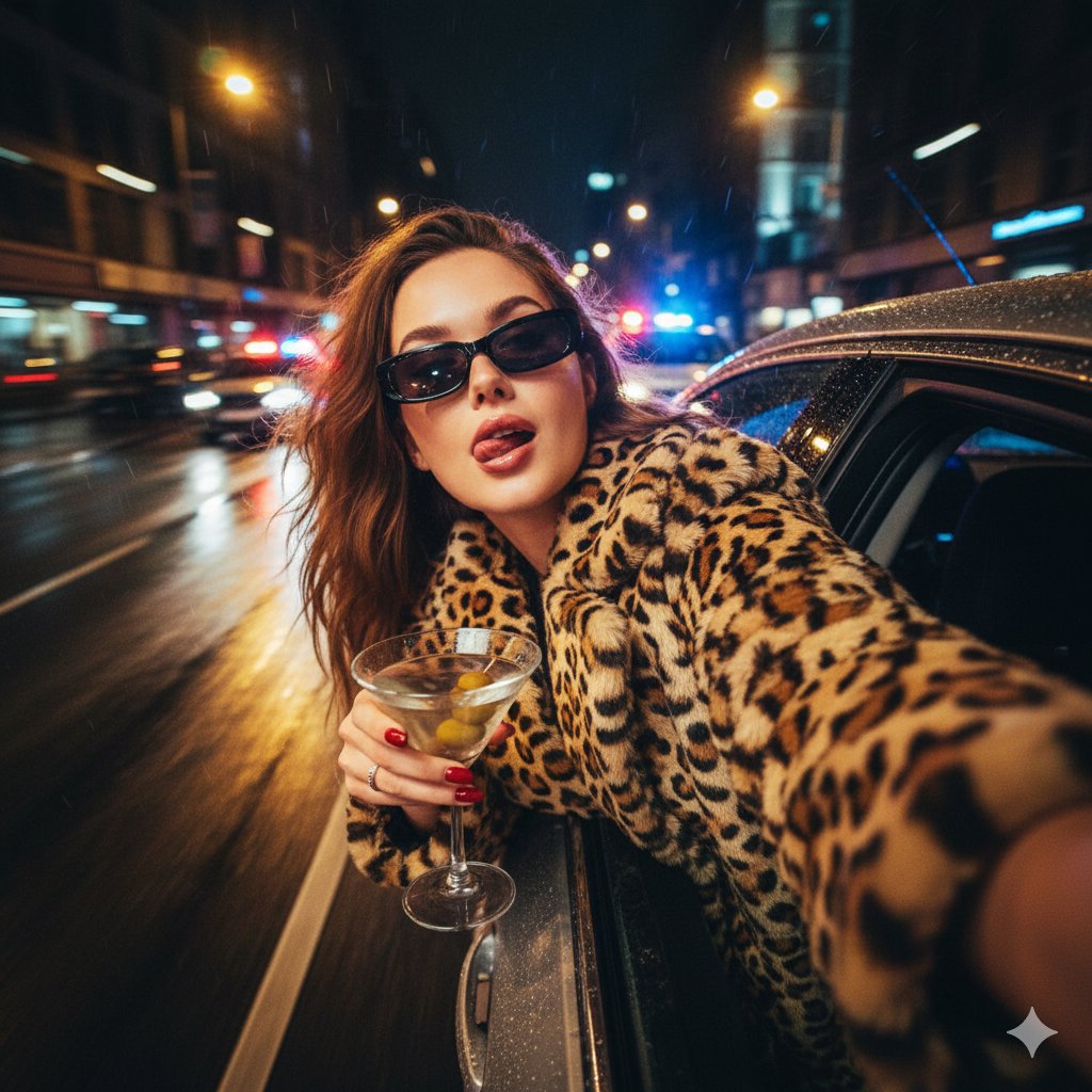AI Prompt for Ultra-Realistic Cinematic Night Street Selfie