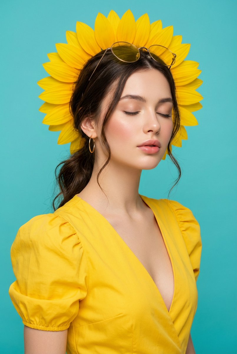 AI Prompt for Ultra-Realistic Commercial Photography Portraits with Bright Colors