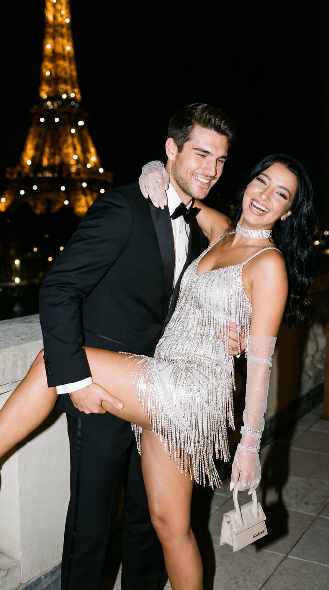AI Prompt for Ultra-Realistic Couple Portrait in Paris at Night