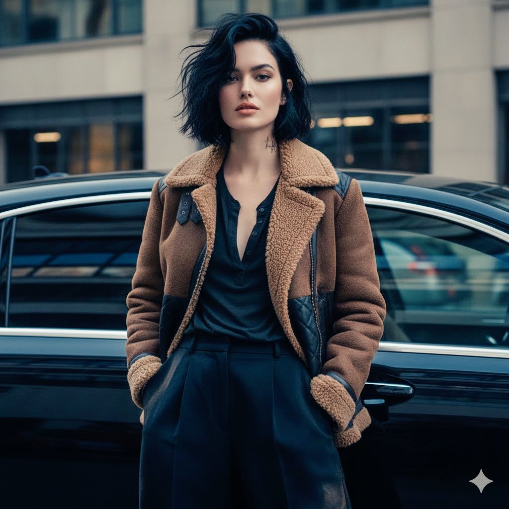 AI Prompt for Ultra-Realistic Fashion Portrait with Glossy Car