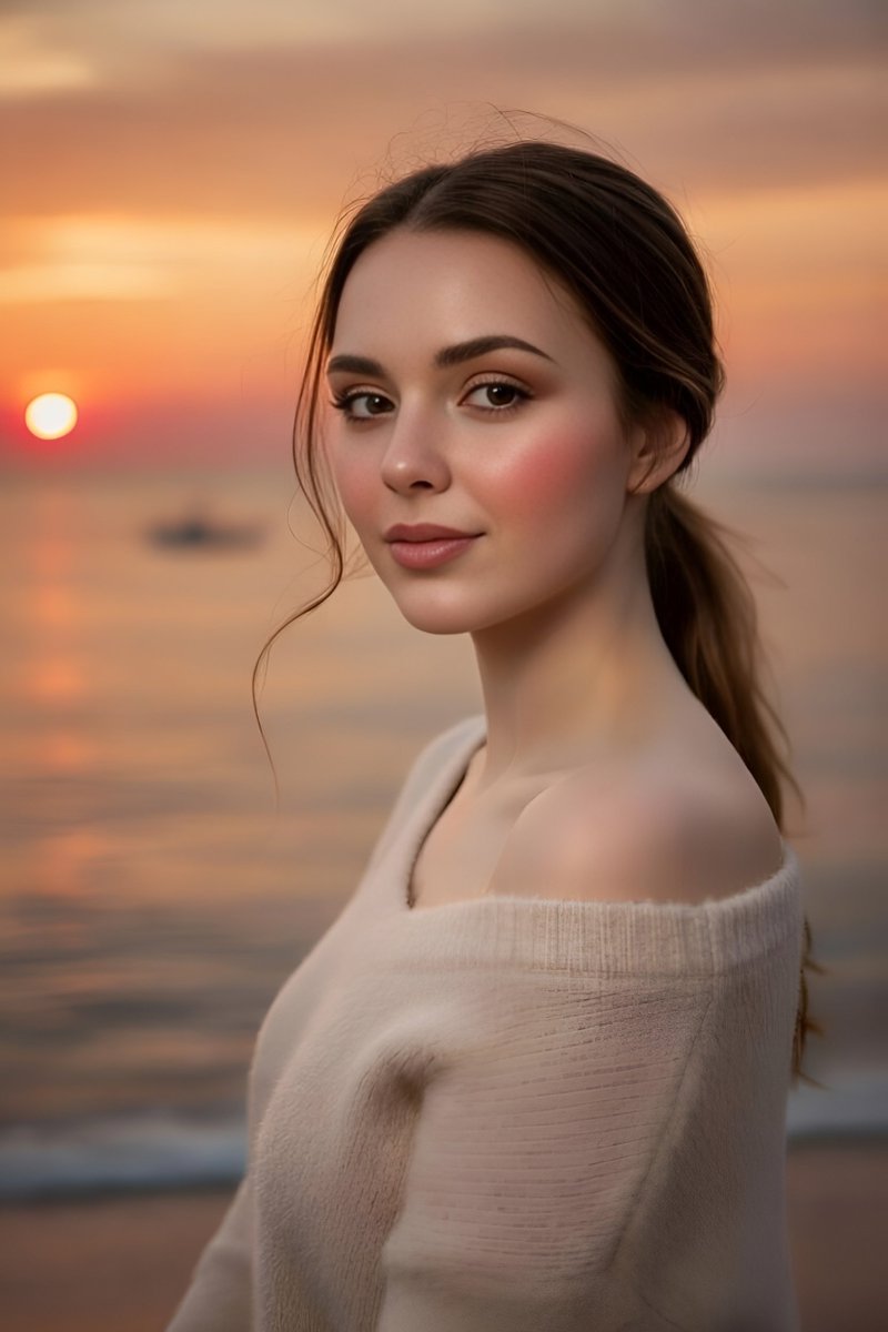 AI Prompt for Ultra-Realistic Fashion Portrait with Identity Lock and Golden Hour Lighting