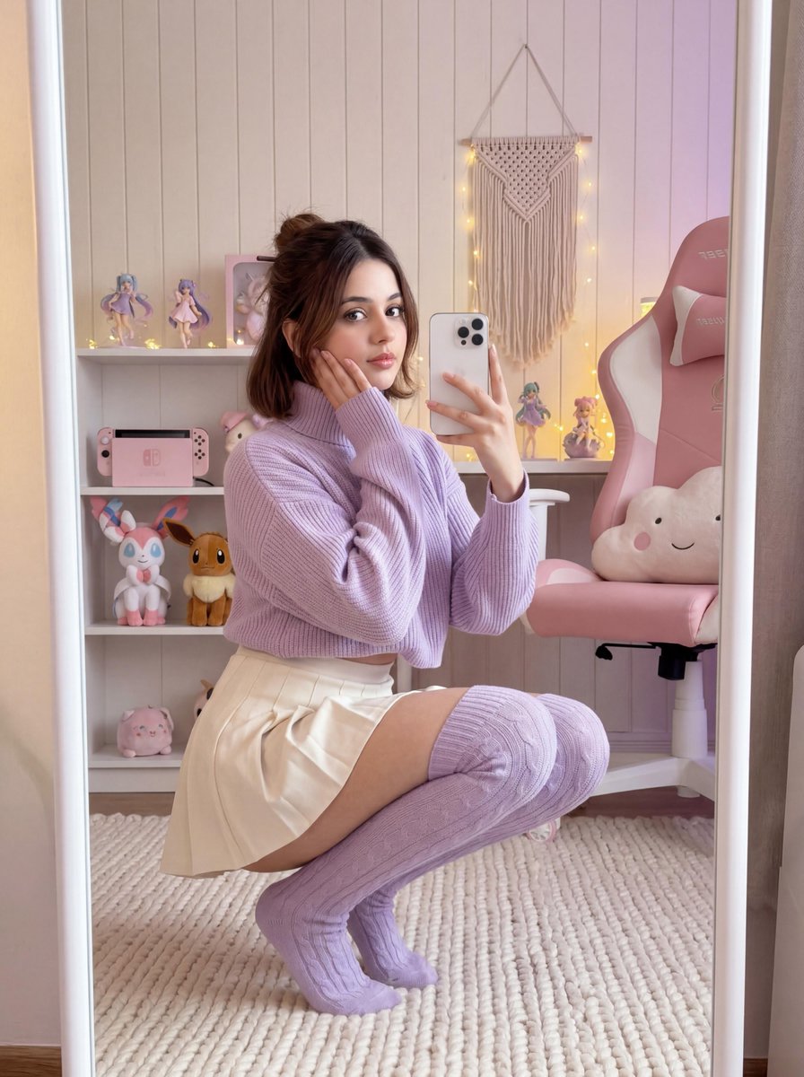 AI Prompt for Ultra-Realistic Female Gamer Avatar in Pastel Light