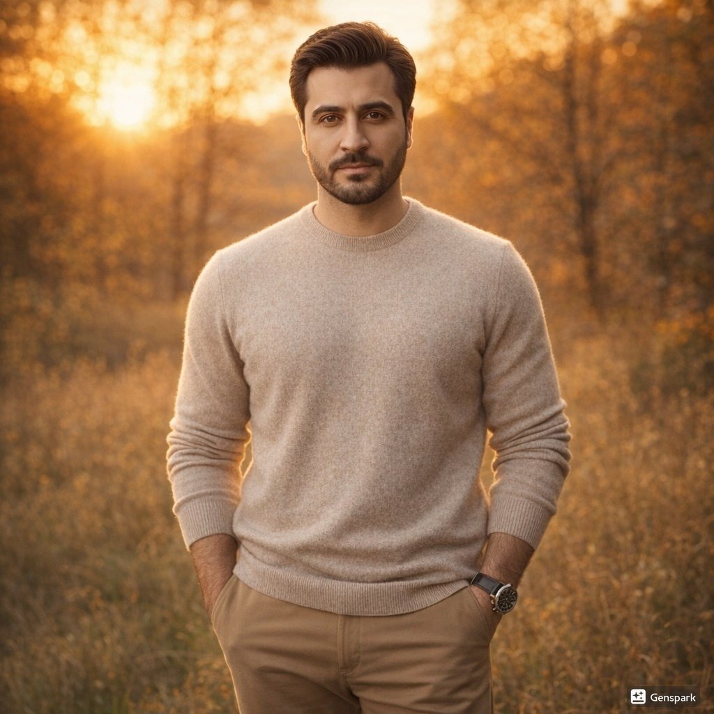 AI Prompt for Ultra-Realistic Male Photo Portraits with Cinematic Golden Hour Lighting