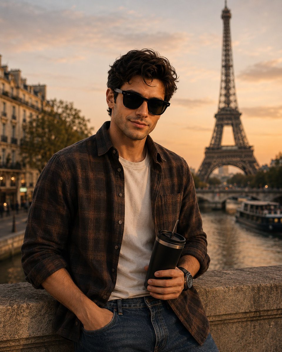 AI Prompt for Ultra-Realistic Parisian City Portrait during Golden Hour