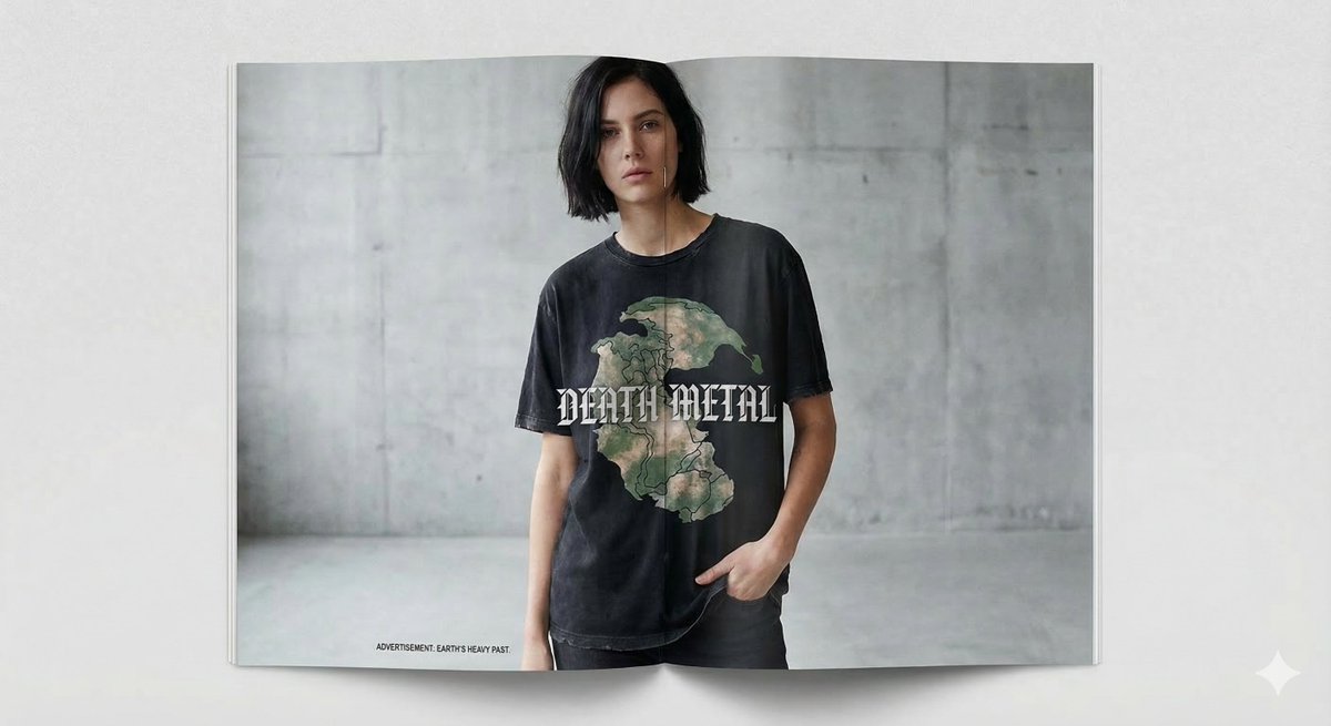 AI Prompt for Unique Fashion Advertising Imagery with Retro Twist