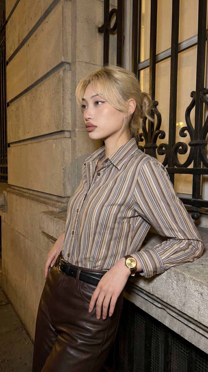 AI Prompt for Urban Fashion Portrait with Sophisticated Lighting