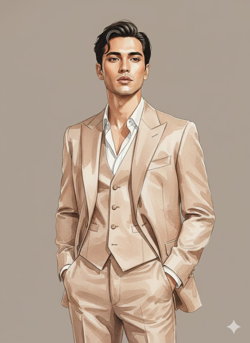 AI Prompt for Watercolor Fashion Editorial Identity Preservation with Minimalist Style