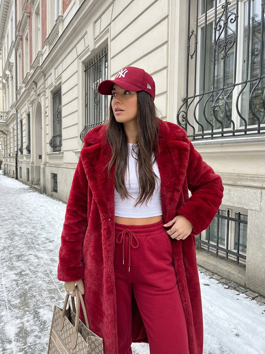 AI Prompt for Winter Street Style Fashion Photography