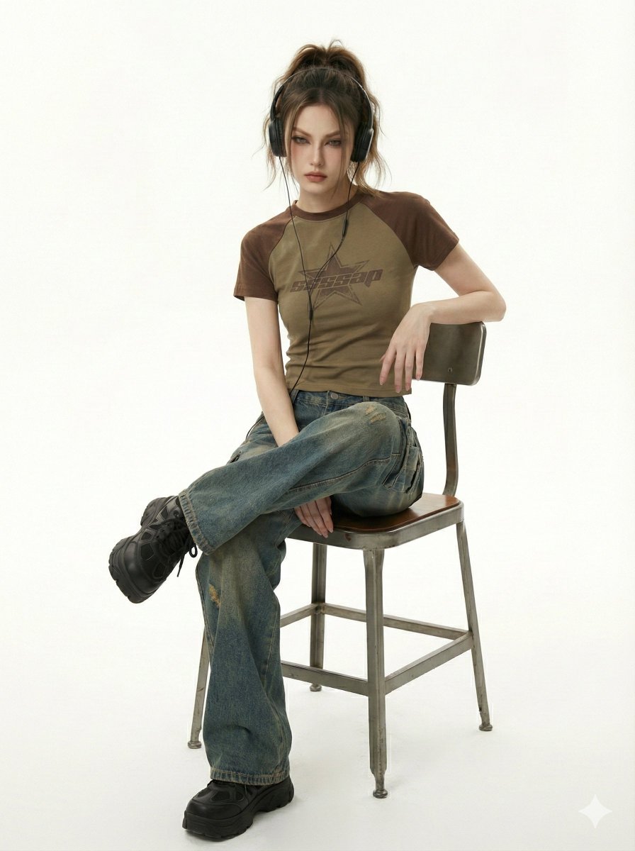 AI Prompt for Y2K-Inspired Streetwear Portrait with Cyber Edge