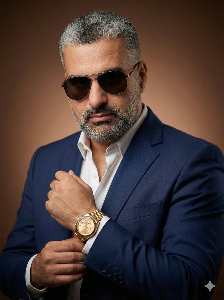 AI Prompt: Generate Ultra-Realistic, Cinematic Male Portraits with Luxury Accessories