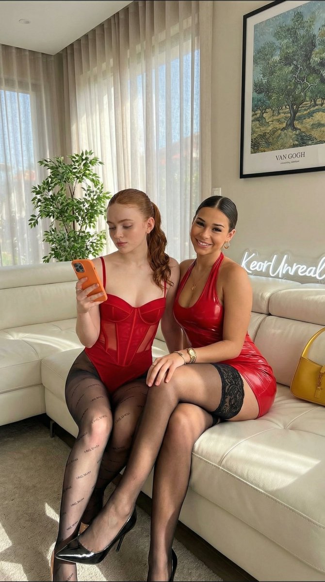 AI Prompt: Ultra-Realistic Smartphone Portrait of Two Stylish Women