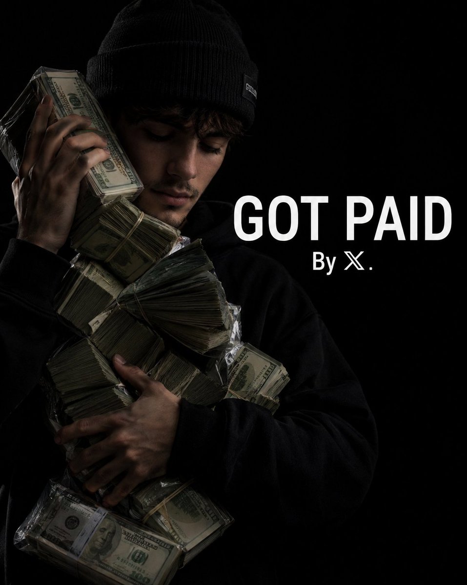 AI Prompt: Urban Luxury Portrait with Stacks of Cash and Bold Typography