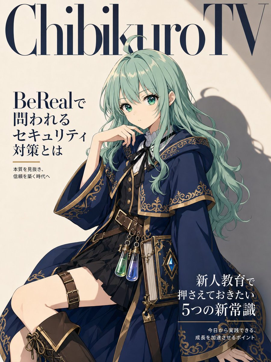 Anime Fashion Magazine Cover with Chibity-chan