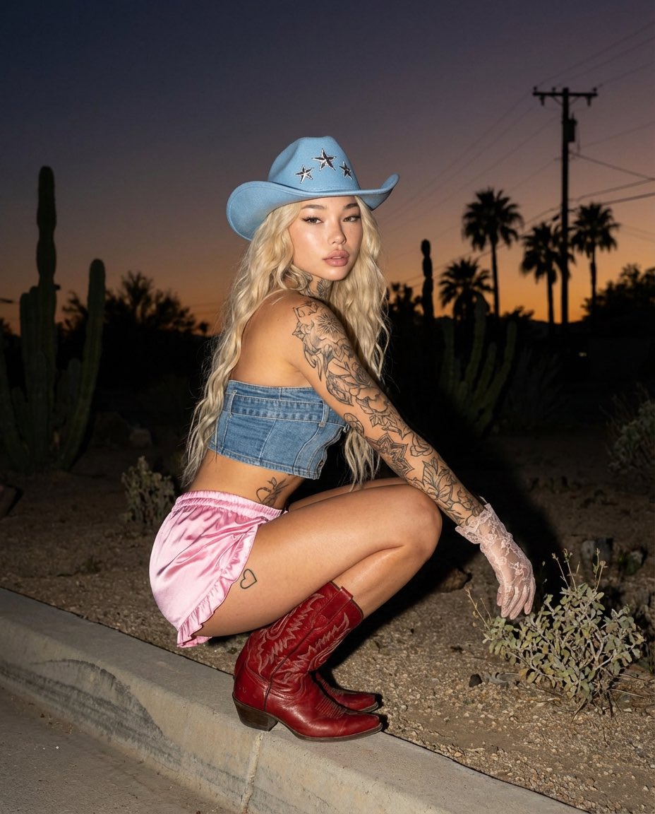 Captivating Desert Glamour Under Twilight's Golden Kiss