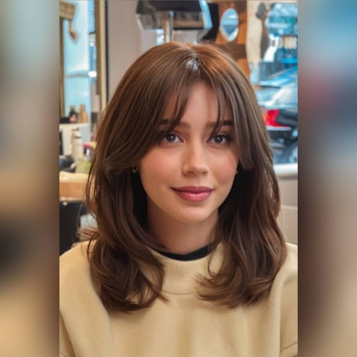 Elegant Lob with Soft Bangs: Modern Easy‑Care Haircut