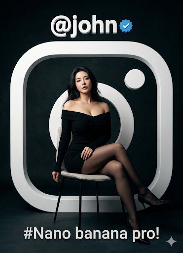 High-Quality AI Image Prompt: Fashion Portrait with TikTok Frame Overlay