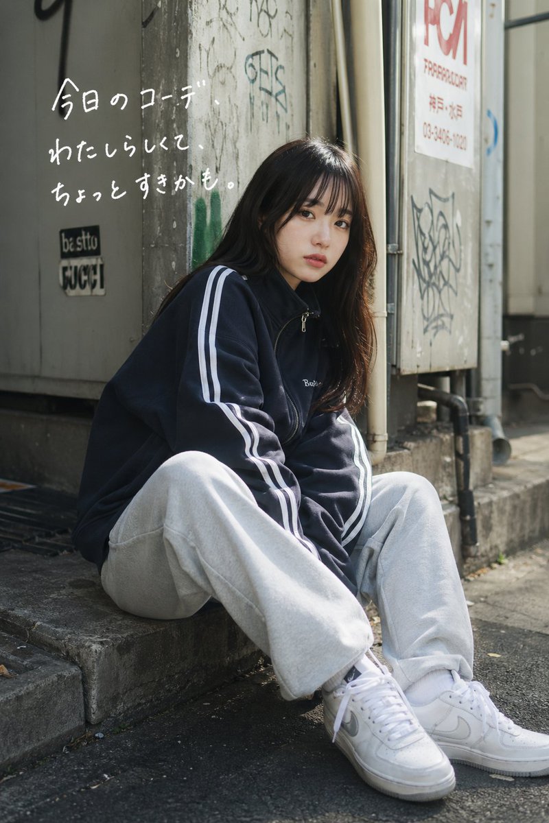 Japanese Street Style: Urban Alley Fashion Photo