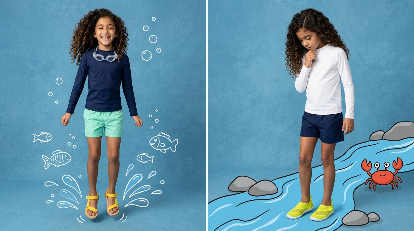 Kids Water Fun Fashion Diptych