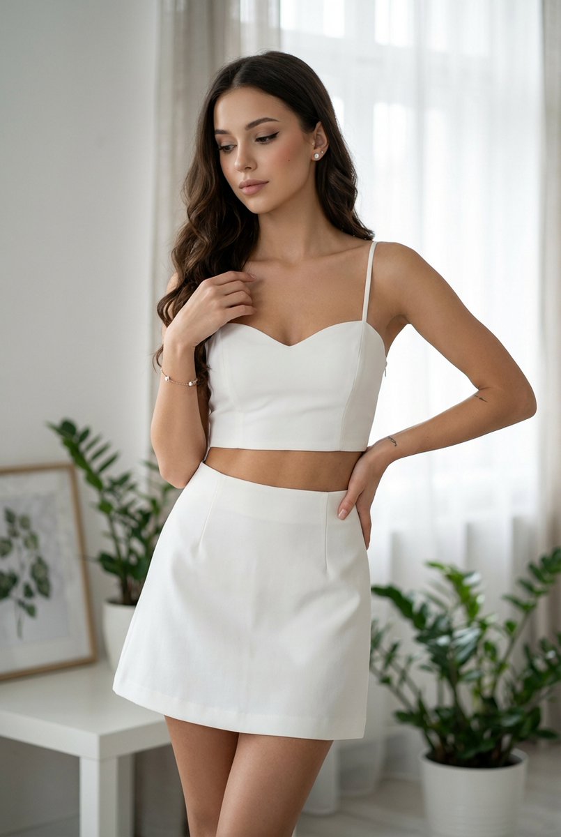 Late teens female fashion editorial style