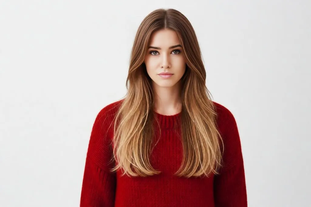 Long Hair Hairstyle with Face Framing & Realistic Look