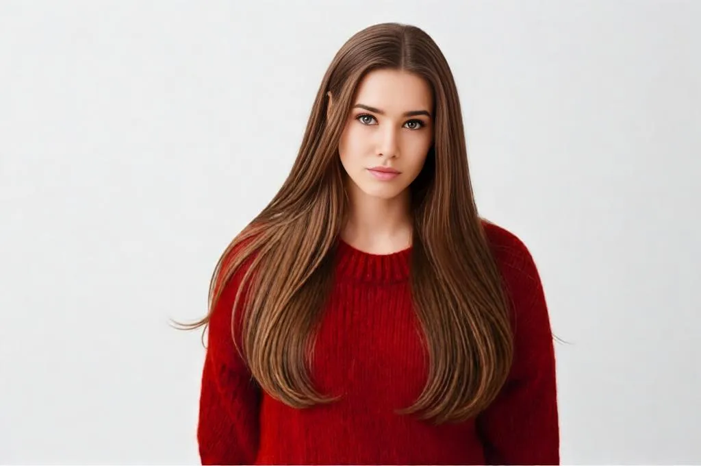 Long Silky Hairstyle with Bounce & Realistic Shine