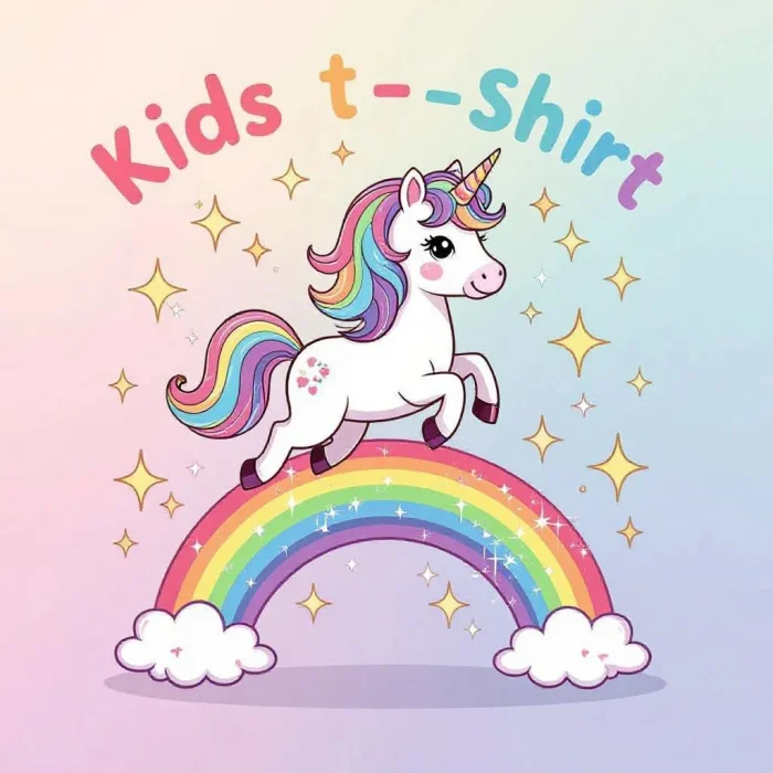 Magical Unicorn T-Shirt Art Design