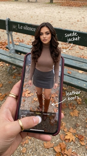 OOTD POV Hyper-Realistic Fashion Photo Prompt