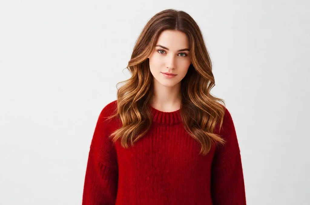 Realistic AI Hairstyling with Warm Tones and Subtle Highlights