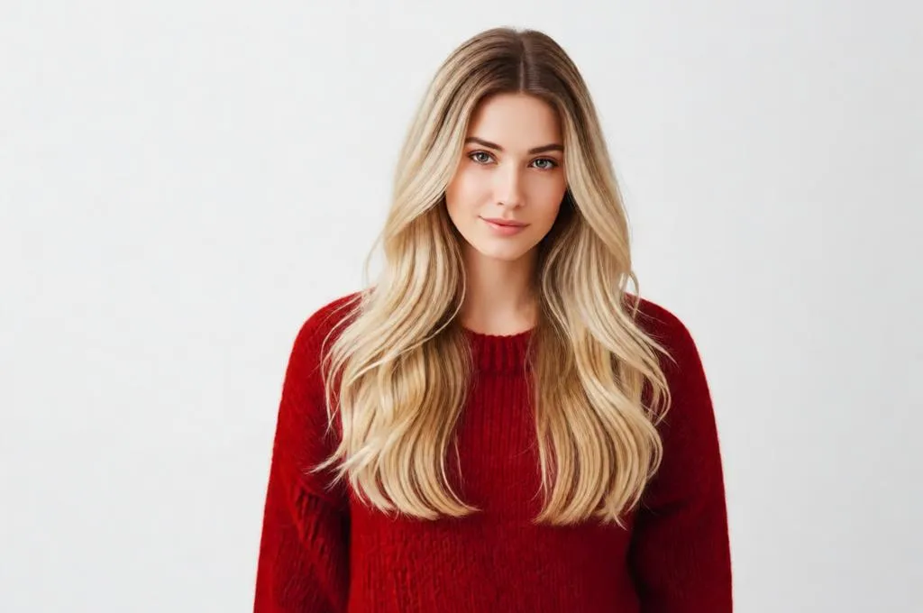 Realistic Blonde Balayage Hairstyle Transformation