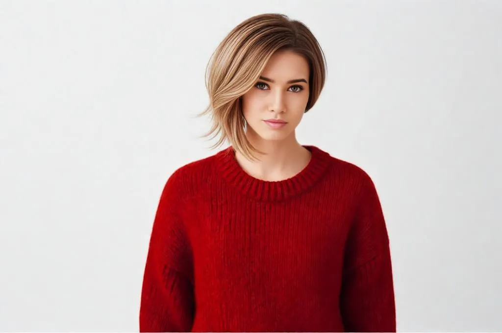 Realistic Short Asymmetrical Bob Hairstyle Prompt