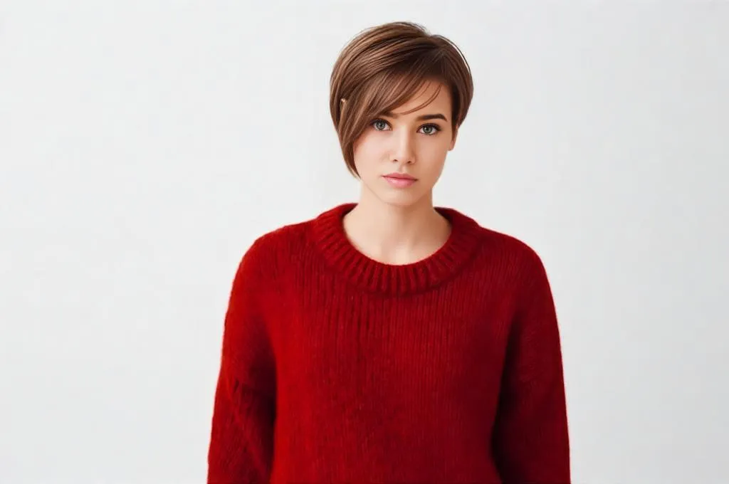 Realistic Textured Pixie Cut Hairstyle Prompt