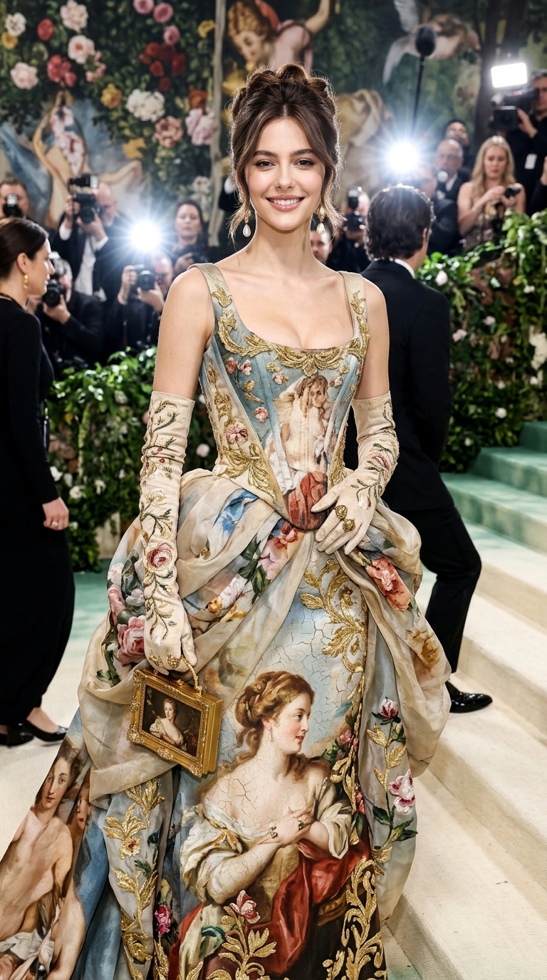 Renaissance Met Gala Couture Editorial Portrait