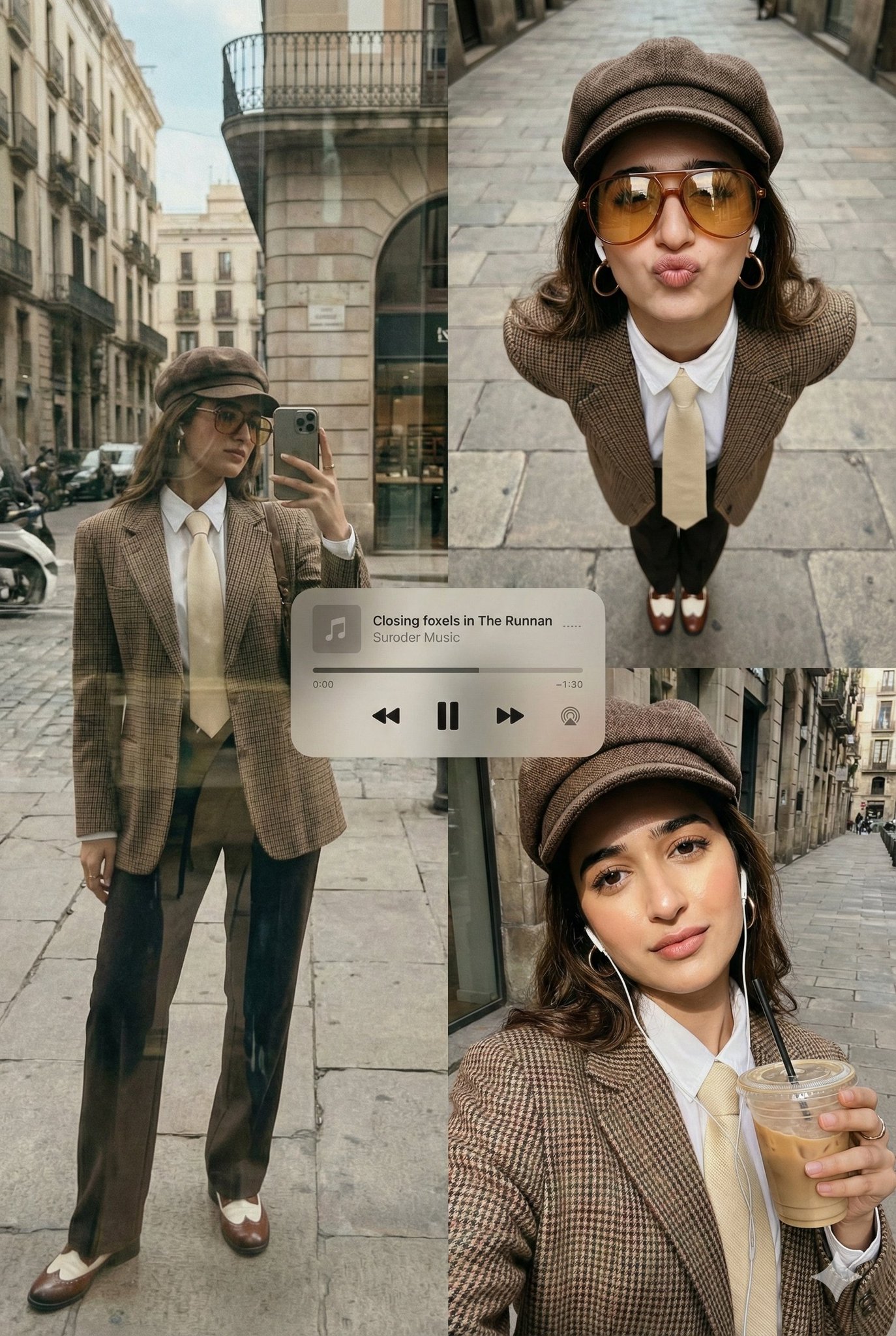 Urban Street Fashion Collage for Female Portraits