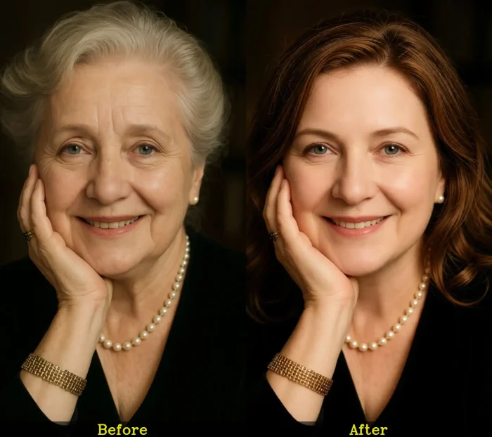 Age-Reverse Mom's Portrait to Her 20s