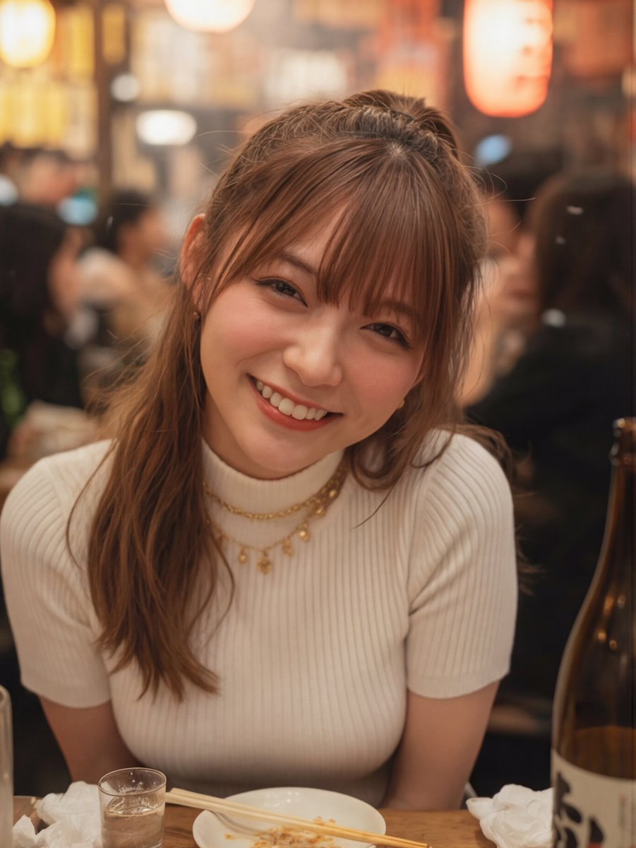 AI Prompt for Authentic Japanese Pub Scene with Intoxicated Woman