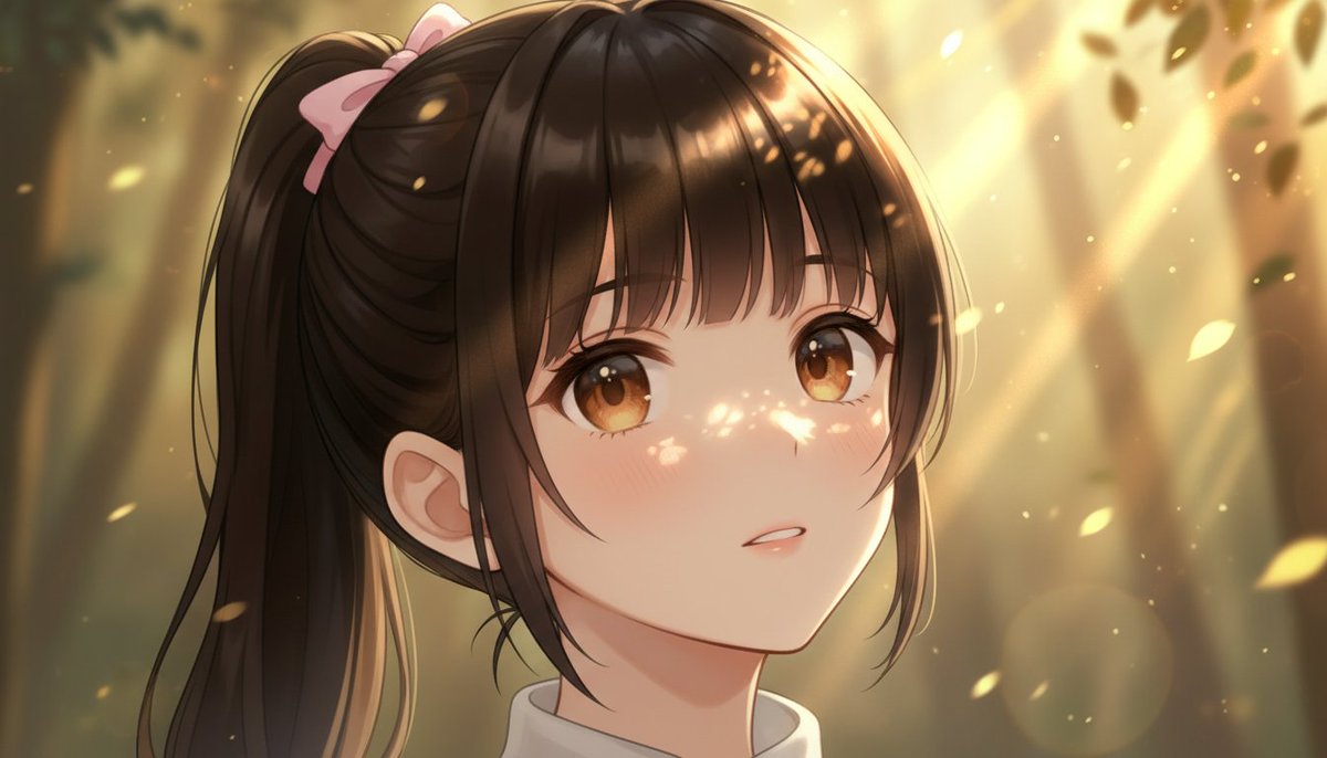 AI Prompt for Extreme Portrait Zoom: Golden Light on a Girl's Face
