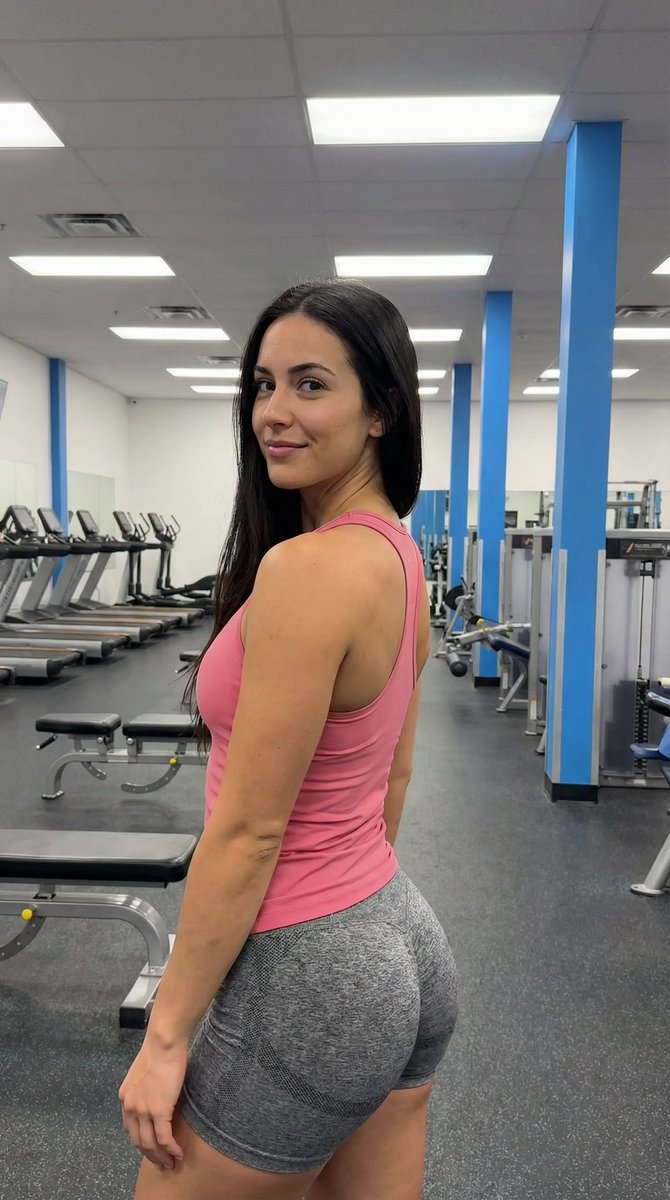 AI Prompt for Fit Female Gym Portrait with Reference Image