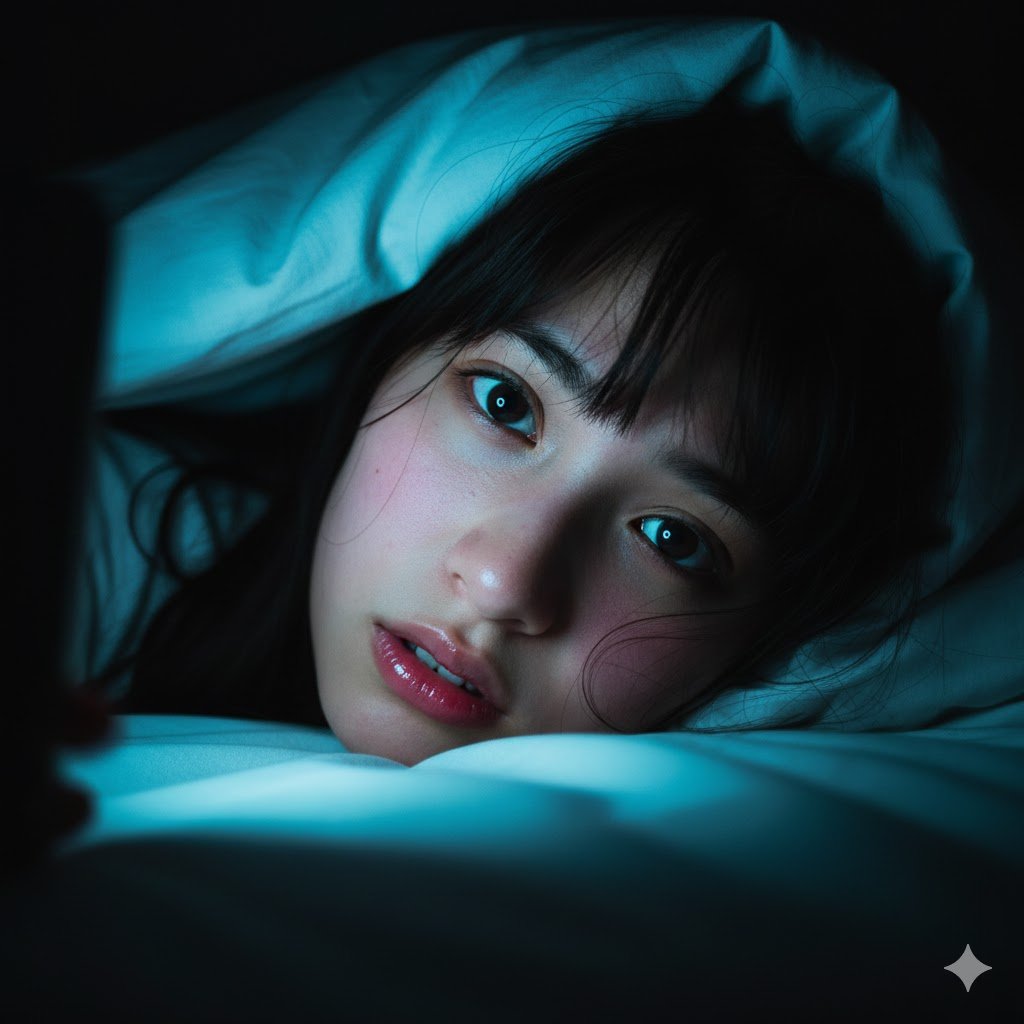 AI Prompt for Hyper-Realistic Japanese School Girl Portrait with Cyber Screen Glow