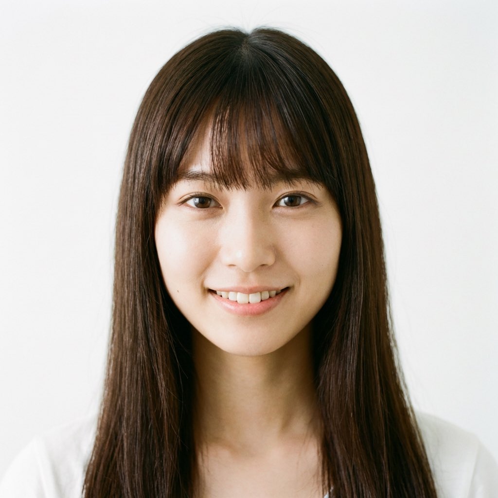 AI Prompt for Japanese Woman Portrait with Long Hair and Bangs