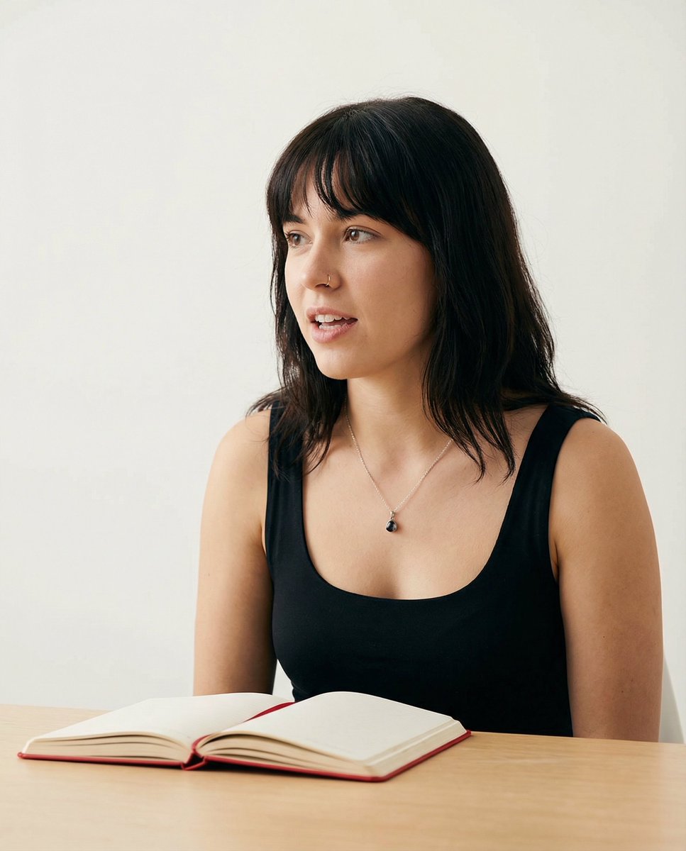 AI Prompt for Minimalist Female Portrait in Studio Lighting