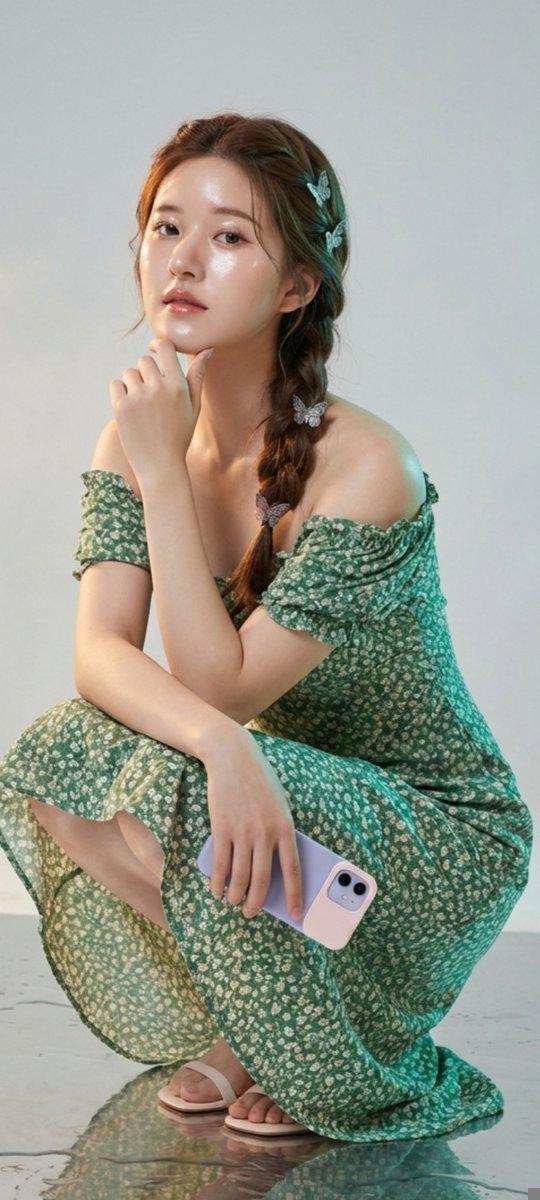 AI Prompt for Photorealistic Female Portrait with Cottagecore Vibe