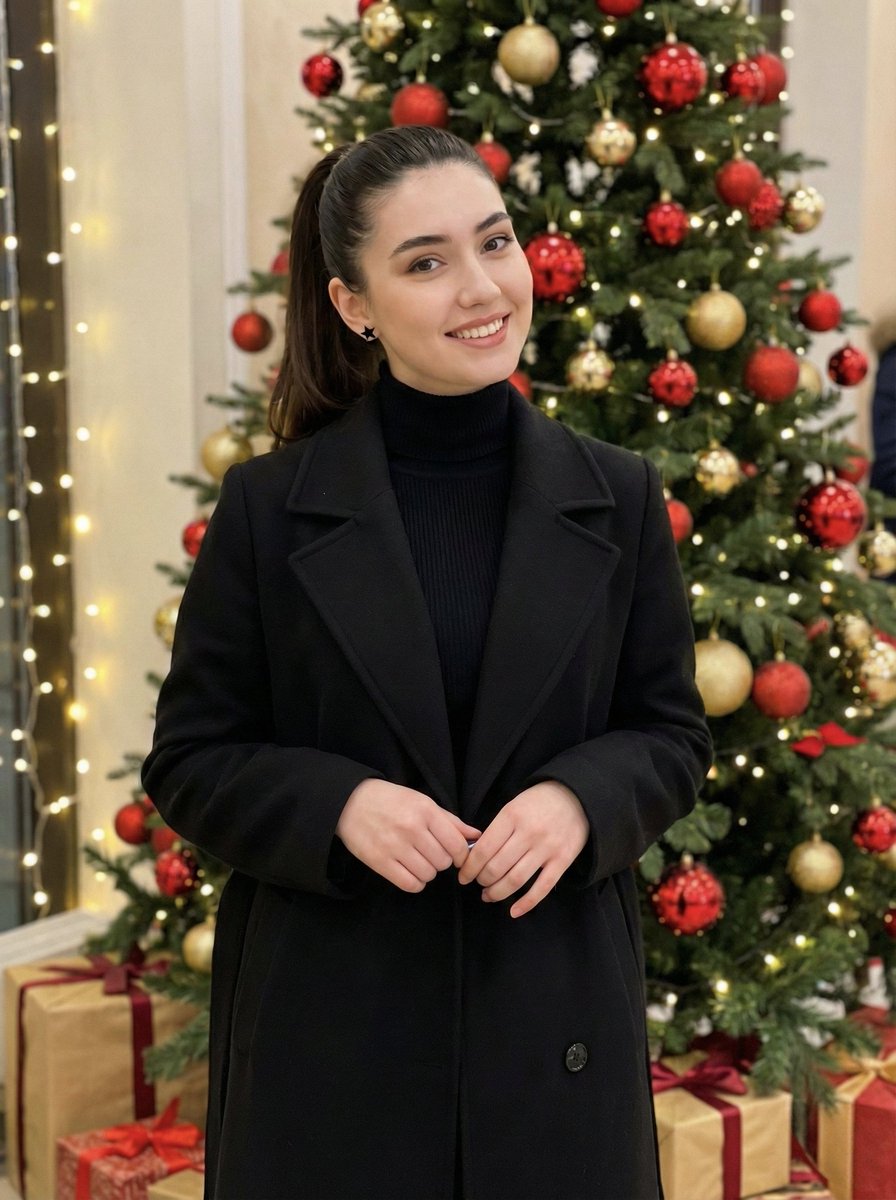 AI Prompt for Realistic Holiday Portrait Generation with Facial Reference