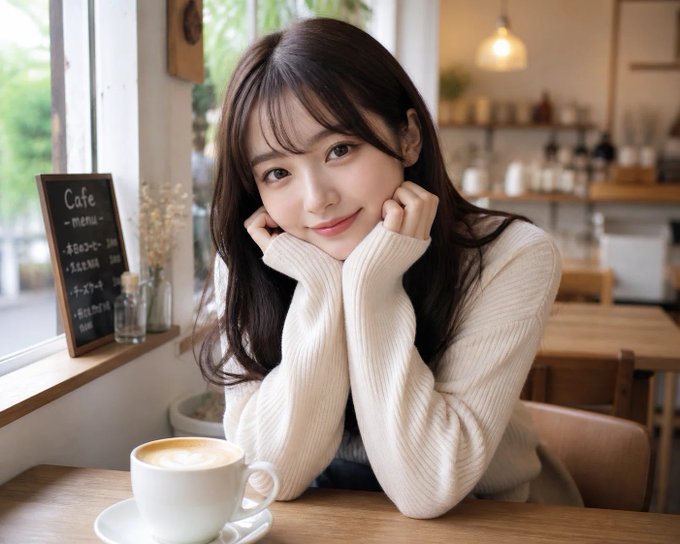 AI Prompt for Realistic Japanese Female Portraits in Cafe Settings