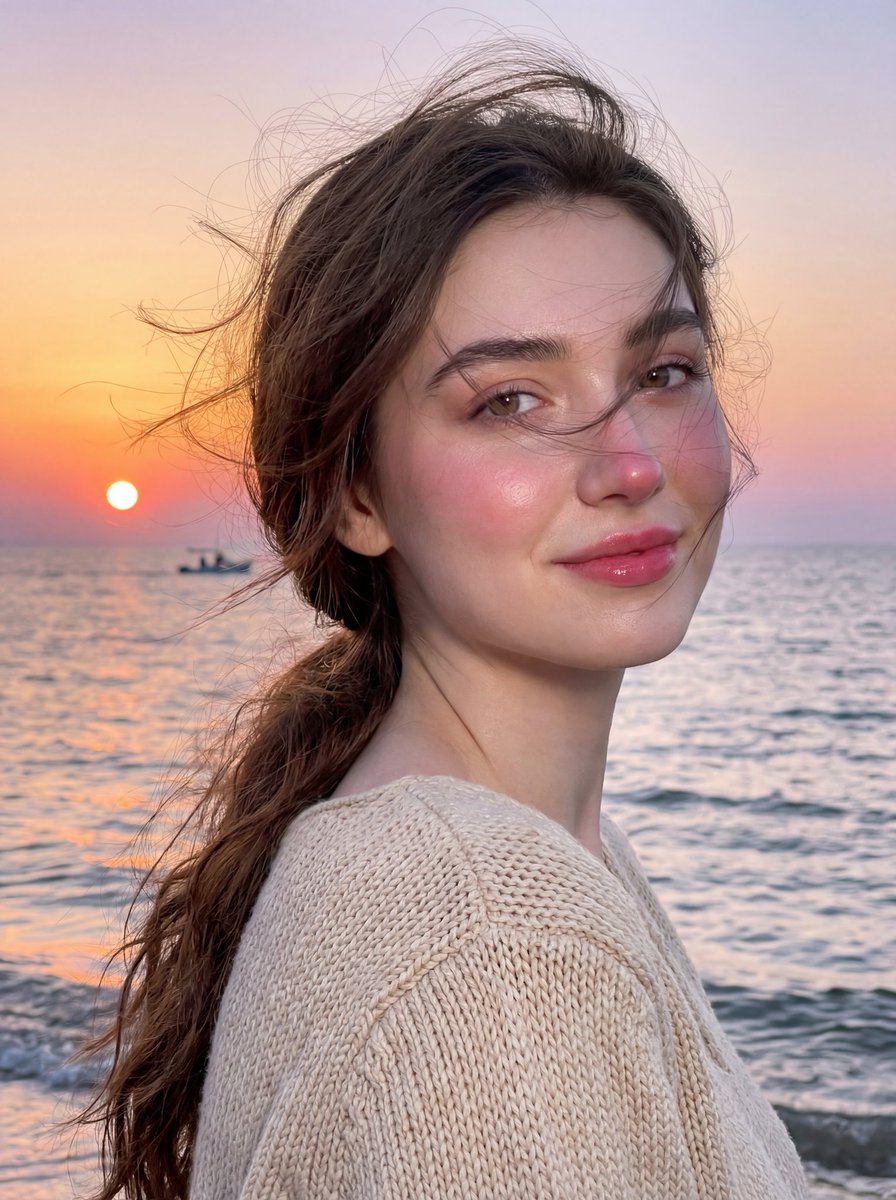 AI Prompt for Realistic Seaside Portrait with Identity Preservation