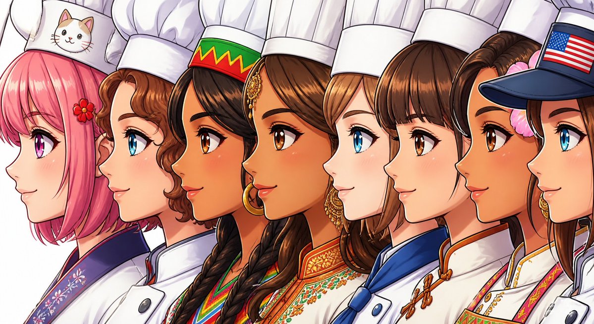 AI Prompt for Side-by-Side Girl Profile Closeup Images
