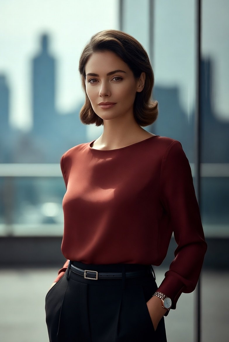 AI Prompt for Soft Glam Executive Portrait with Identity Preservation